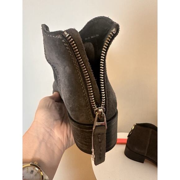 Dolce Vita Gray Suede Tucker Ankle Bootie Charcoal Zip Up Boho Western Sz. 7.5 - Picture 16 of 16
